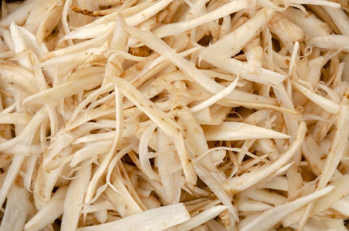 ささがきにしたごぼう｜食物繊維のイメージ