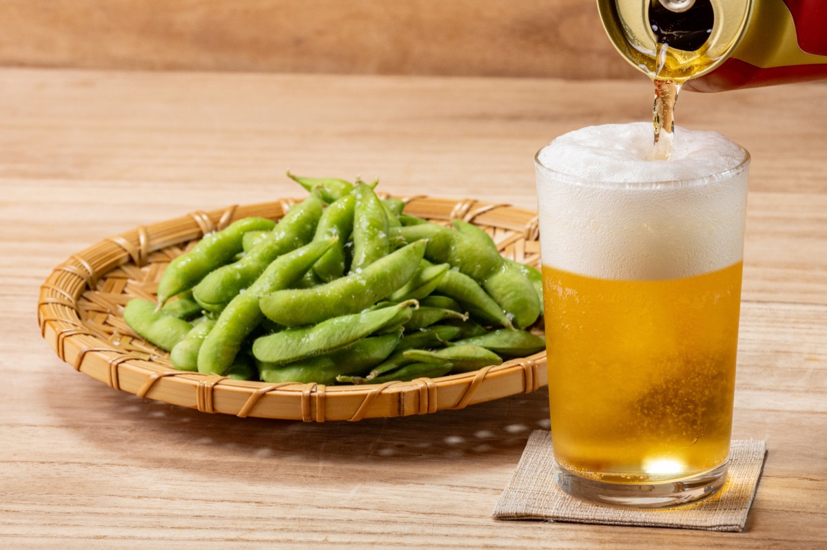 枝豆と研究段階の成分のイメージ