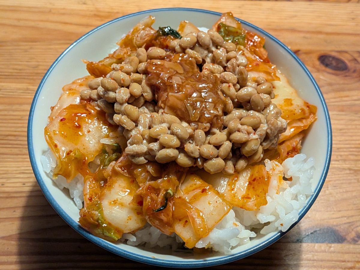 キムチとご飯｜食べ方のイメージ