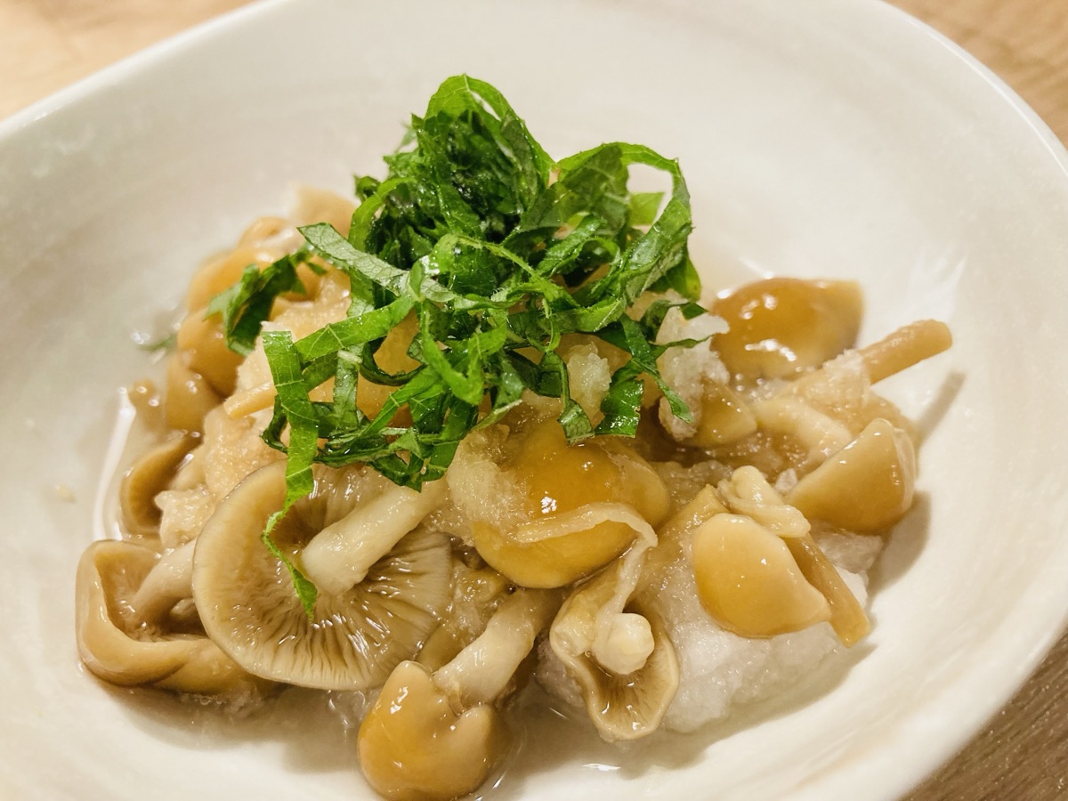 なめこの和え物｜食べ方のイメージ
