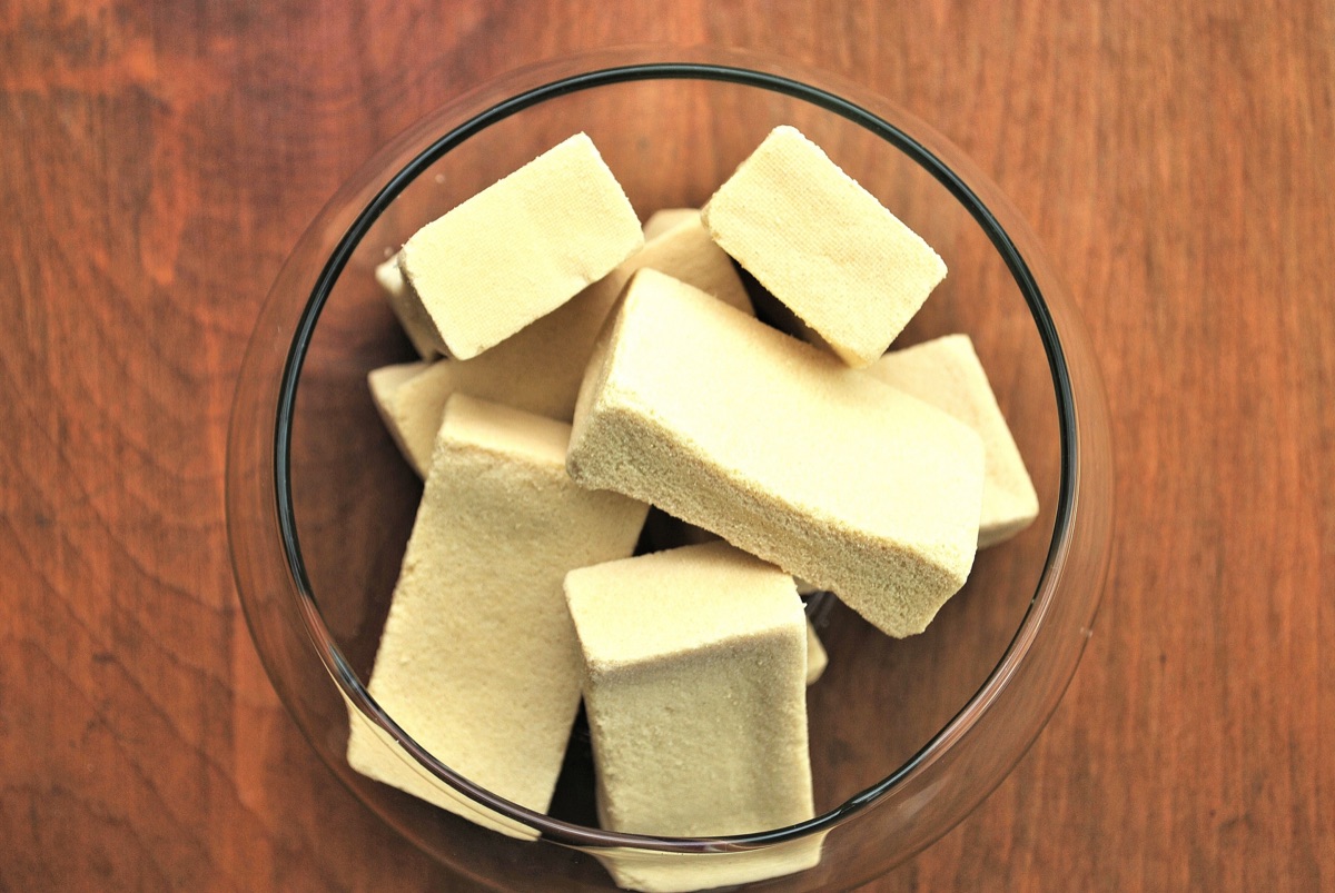 高野豆腐の袋｜量を意識するイメージ