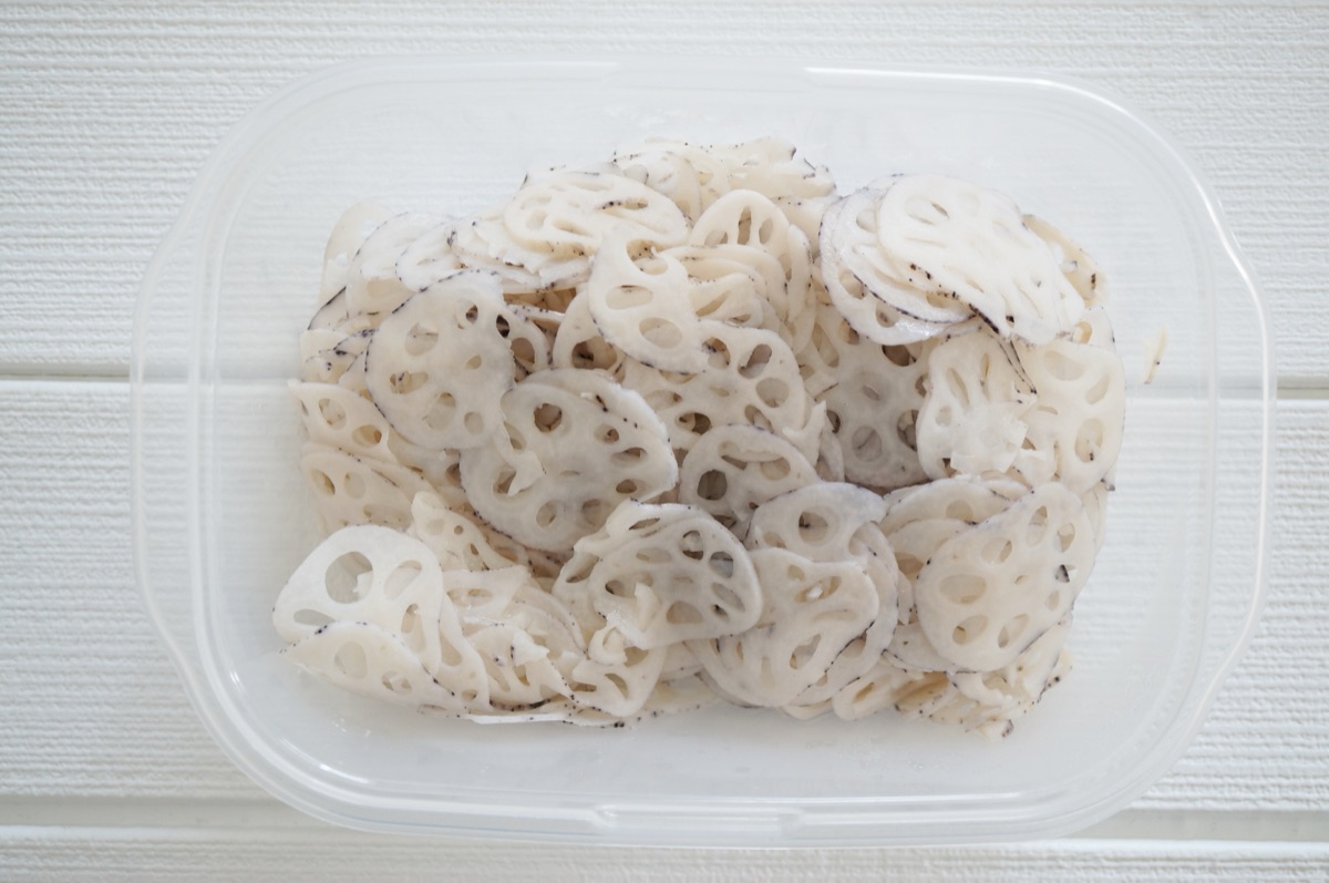 れんこんの保存｜量を意識するイメージ